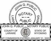 Wyoming Notary Seals